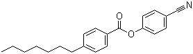 structure of CAS# 38690-76-5, 4-庚基苯甲酸 4-氰基苯酯