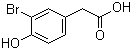 3-Bromo-4-hydroxyphenylacetic acid molecular structure (CAS 38692-80-7)