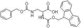 structure of CAS# 387824-80-8, N-芴甲氧羰基-N'-苄氧羰基-D-二氨基丙酸