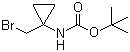 structure of CAS# 387845-49-0, 1-(溴甲基)环丙基氨基甲酸叔丁酯