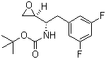 structure of CAS# 388071-27-0, tert-Butyl [(1S)-2-(3,5-difluorophenyl)-1-[(2S)-oxiranyl]ethyl]carbamate