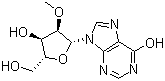 structure of CAS# 3881-21-8, 2'-O-甲基肌苷