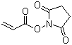 Acrylic acid N-hydroxysuccinimide ester molecular structure (CAS 38862-24-7)