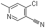 structure of CAS# 38875-76-2, 4-氯-6-甲基-3-氰基吡啶