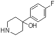structure of CAS# 3888-65-1, 4-(4-氟苯基)-4-哌啶醇