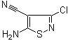 CAS # 3889-68-7, 5-Amino-3-chloroisothiazole-4-carbonitrile, 5-Amino-3-chloro-4-isothiazolecarbonitrile