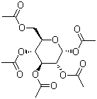 alpha-D-Glucose pentaacetate molecular structure (CAS 3891-59-6)