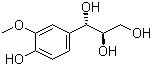 structure of CAS# 38916-91-5, erythro-Guaiacylglycerol