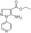structure of CAS# 38965-48-9, 5-Amino-1-(4-pyridinyl)-1H-pyrazole-4-carboxylic acid ethyl ester