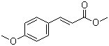 CAS # 3901-07-3, (E)-Methyl 4-methoxycinnamate, (2E)-3-(4-Methoxyphenyl)-2-propenoic acid methyl ester, Methyl (E)-3-(4-methoxyphenyl)propenoate, 4-Methoxy-trans-cinnamic acid methyl ester, Methyl (E)-p-methoxycinnamate, Methyl (E)-p-methoxycinnamate, Methyl p-methoxy-trans-cinnamate, Methyl trans-4-methoxycinnamate, Methyl trans-p-methoxycinnamate