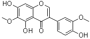 structure of CAS# 39012-01-6, 鸢尾黄酮甲素