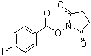 structure of CAS# 39028-25-6, 1-[(4-Iodobenzoyl)oxy]-2,5-pyrrolidinedione