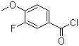 3-Fluoro-4-methoxybenzoyl chloride molecular structure (CAS 3907-15-1)