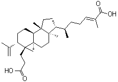 CAS # 39111-07-4, Nigranoic acid, (3S,3aR,4aS,6aR,7R,9aS,9bS)-7-[(1R,4Z)-5-Carboxy-1-methyl-4-hexen-1-yl]decahydro-6a,9a-dimethyl-3-(1-methylethenyl)-1H-cyclopenta[a]cyclopropa[e]naphthalene-3a(4H)-propanoic acid