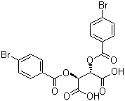 (2S,3S)-2,3-Bis[(4-bromobenzoyl)oxy]butanedioic acid molecular structure (CAS 391624-83-2)