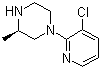 structure of CAS# 393513-95-6, (3R)-1-(3-Chloropyridin-2-yl)-3-methylpiperazine