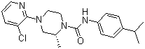 CAS 登录号：393514-22-2, (2R)-4-(3-氯-2-吡啶基)-2-甲基-N-[4-(1-甲基乙基)苯基]-1-哌嗪甲酰胺