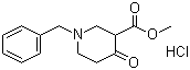 structure of CAS# 3939-01-3, 1-苄基-3-甲氧羰基-4-哌啶酮盐酸盐
