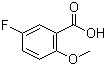 CAS # 394-04-7, 5-Fluoro-2-methoxybenzoic acid