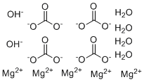 CAS # 39409-82-0, Magnesium carbonate hydroxide, Pentamagnesium tetracarbonate dihydroxide pentahydrate