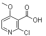 structure of CAS# 394729-98-7, 2-氯-4-甲氧基烟酸