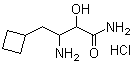 structure of CAS# 394735-23-0, beta-氨基-alpha-羟基环丁烷丁酰胺盐酸盐