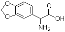 structure of CAS# 39533-43-2, alpha-氨基苯并[1,3]二氧戊环-5-乙酸