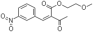structure of CAS# 39562-22-6, Methoxyethyl 3-nitrobenzylidenacetoacetate