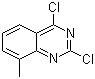structure of CAS# 39576-83-5, 2,4-二氯-8-甲基喹唑啉