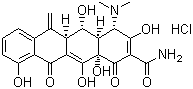 Metacycline hydrochloride  molecular structure (CAS 3963-95-9)