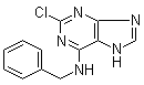 structure of CAS# 39639-47-9, 6-苄基氨基-2-氯嘌呤