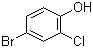structure of CAS# 3964-56-5, 2-氯-4-溴苯酚