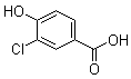CAS # 3964-58-7, 3-Chloro-4-hydroxybenzoic acid, 4-Hydroxy-3-chlorobenzoic acid, NSC 21186, m-Chloro-p-hydroxybenzoic acid