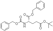 N-[(Phenylmethoxy)carbonyl]-L-glutamic acid 5-(1,1-dimethylethyl) 1-(phenylmethyl) ester molecular structure (CAS 3967-18-8)