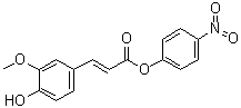 CAS # 398128-60-4, p-Nitrophenyl trans-ferulate, (2E)-3-(4-Hydroxy-3-methoxyphenyl)-2-propenoic acid 4-nitrophenyl ester