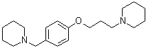 structure of CAS# 398473-34-2, 1-[3-(4-((哌啶-1-基)甲基)苯氧基)丙基]哌啶