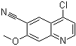 structure of CAS# 398487-31-5, 4-Chloro-6-cyano-7-methoxyquinoline