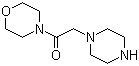 structure of CAS# 39890-46-5, 4-[2-(Piperazin-1-yl)acetyl]morpholine