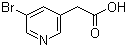 5-Bromo-3-pyridineacetic acid molecular structure (CAS 39891-12-8)