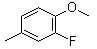 CAS # 399-55-3, 2-Fluoro-4-methylanisole, 2-Fluoro-1-methoxy-4-methylbenzene