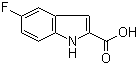 CAS # 399-76-8, 5-Fluoroindole-2-carboxylic acid, 5-Fluoro-1H-indole-2-carboxylic acid