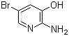 structure of CAS# 39903-01-0, 2-氨基-3-羟基-5-溴吡啶