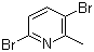 structure of CAS# 39919-65-8, 2,5-二溴-6-甲基吡啶