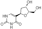 structure of CAS# 39967-60-7, 脱氧假尿苷