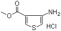 structure of CAS# 39978-14-8, Methyl 4-aminothiophene-3-carboxylate hydrochloride
