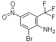 2-Bromo-4-nitro-6-(trifluoromethyl)aniline molecular structure (CAS 400-66-8)
