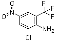 structure of CAS# 400-67-9, 2-Chloro-4-nitro-6-(trifluoromethyl)benzenamine