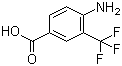 4-Amino-5-trifluoromethylbenzoic acid molecular structure (CAS 400-76-0)
