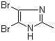 4,5-Dibromo-2-methylimidazole molecular structure (CAS 4002-81-7)