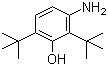 CAS # 400629-10-9, 3-Amino-2,6-di(tert-butyl)phenol, 3-Amino-2,6-bis(tert-butyl)phenol